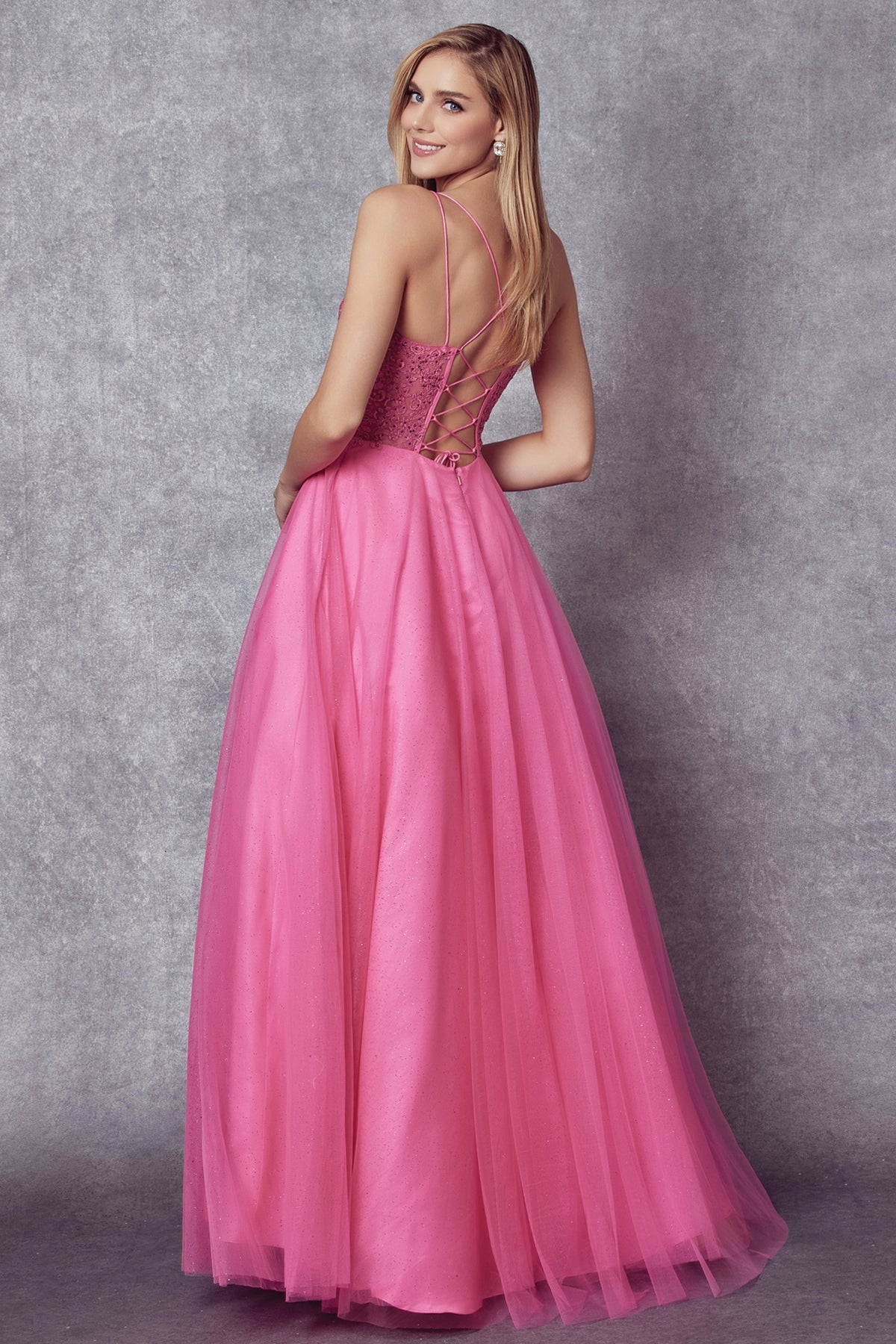 Ethereal Sparkle Tulle Prom Ball Gown for Unforgettable Occasions by [Brand Name]
