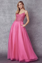 Ethereal Sparkle Tulle Prom Ball Gown for Unforgettable Occasions by [Brand Name]