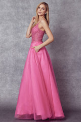 Ethereal Sparkle Tulle Prom Ball Gown for Unforgettable Occasions by [Brand Name]