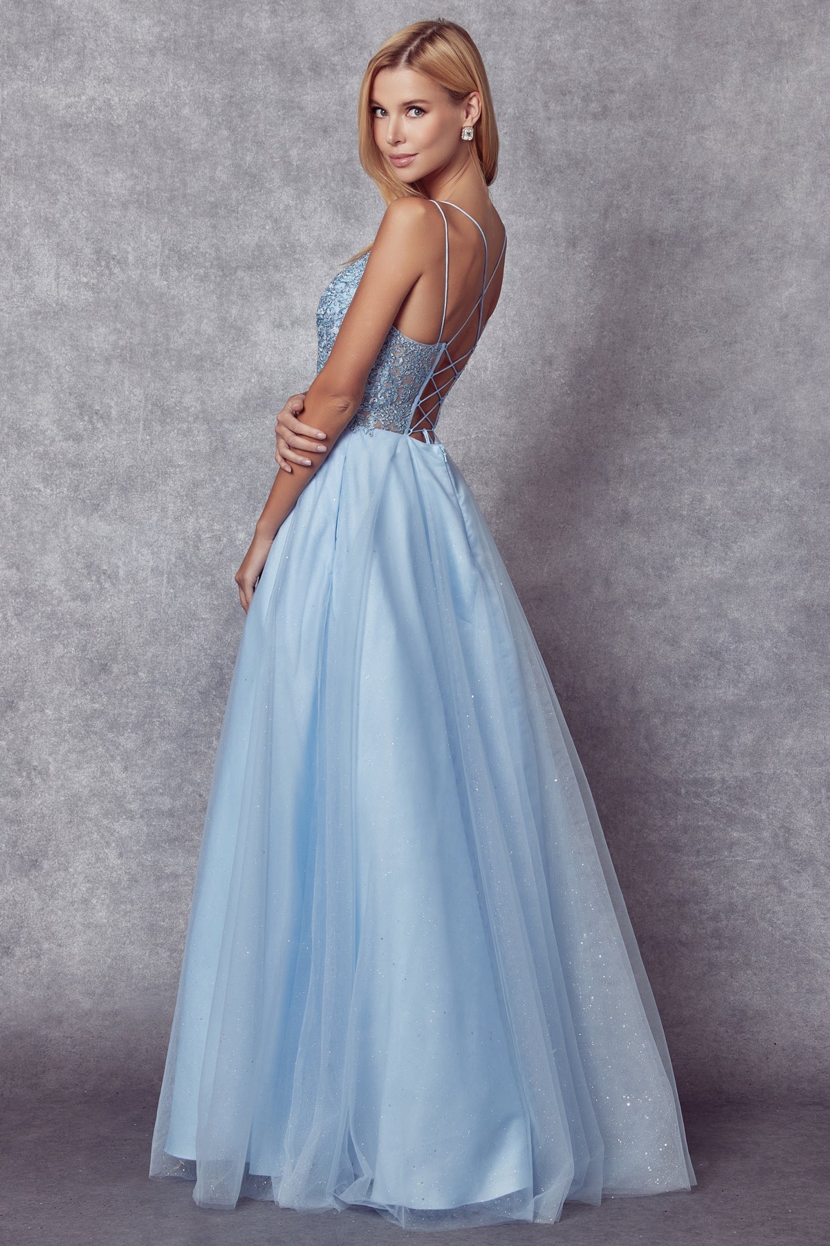 Ethereal Sparkle Tulle Prom Ball Gown for Unforgettable Occasions by [Brand Name]