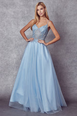 Ethereal Sparkle Tulle Prom Ball Gown for Unforgettable Occasions by [Brand Name]