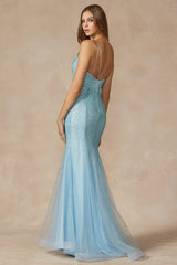 Shimmering Elegance: The Ethereal Evening Gown for Captivating Glamour