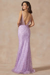 **Enchanted Couture: Shimmering Lace Prom Dress for a Captivating Night**