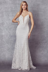 Ever After's Shimmering Lace Prom Dress: Captivating Curves, Regal Elegance