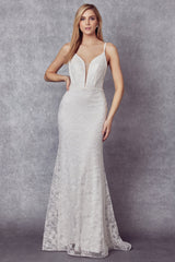 Ever After's Shimmering Lace Prom Dress: Captivating Curves, Regal Elegance