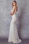 Ever After's Shimmering Lace Prom Dress: Captivating Curves, Regal Elegance