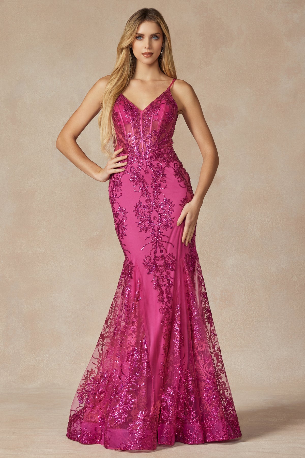 **Enchanted Glamour: Shimmering Mermaid Gown for Unforgettable Occasions**