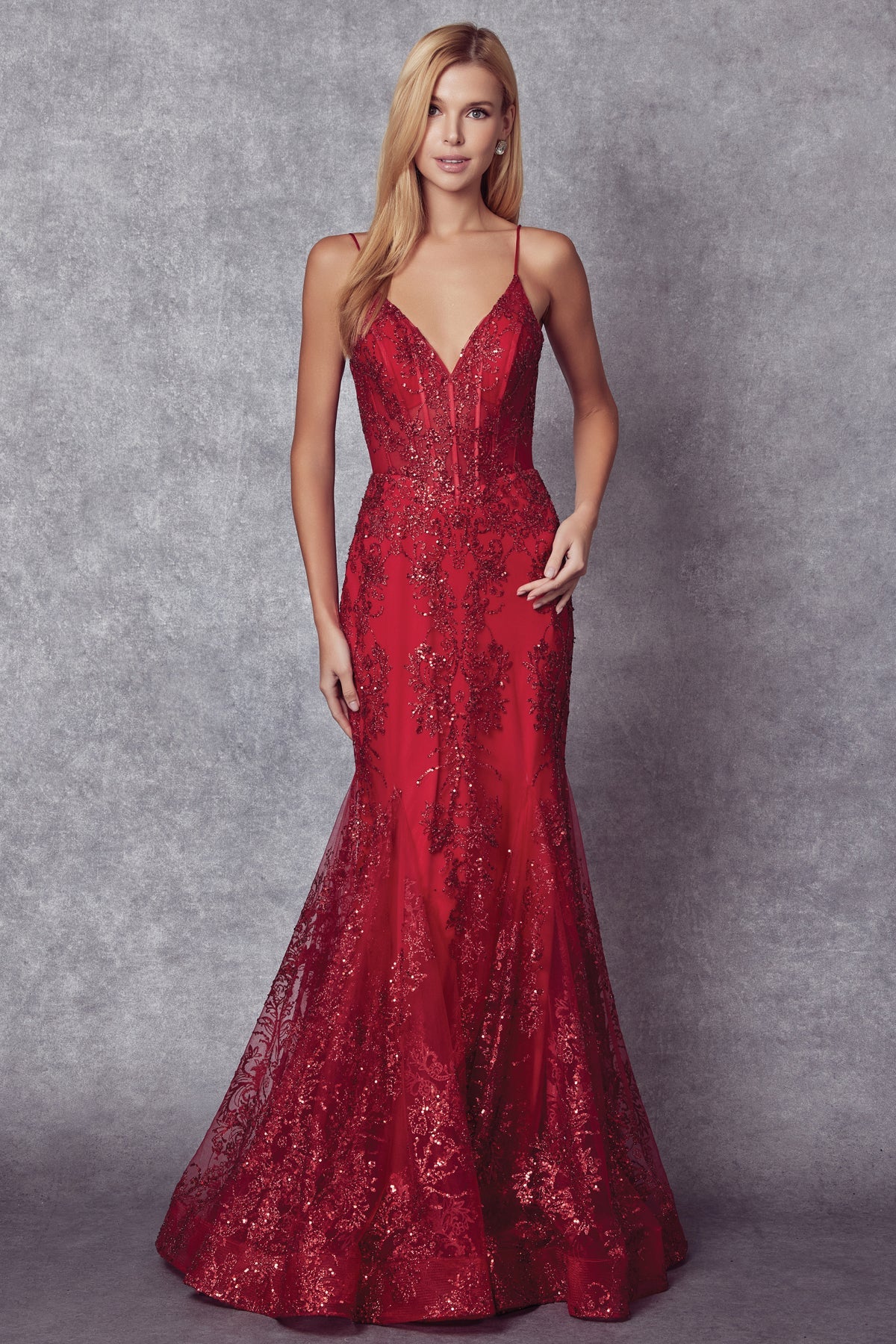 Enchanted Mermaid Gown: Shimmering Sequins, Ethereal Elegance