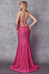 Enchanting Mermaid Prom Gown with Shimmering Stones by Dazzling Diva