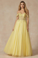 Enchanting Embroidered Tulle Prom Gown for Unforgettable Occasions