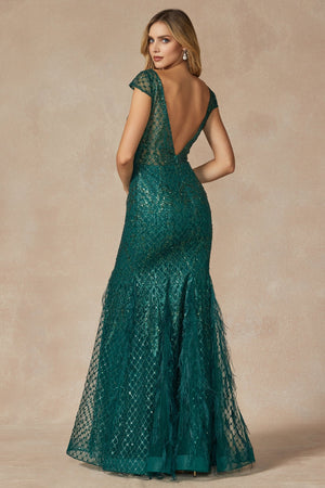Enchanted Evenings: Ethereal Feather Prom Dress for Unforgettable Nights
