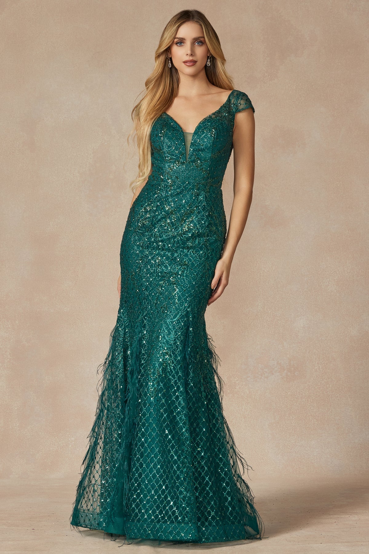 Enchanted Evenings: Ethereal Feather Prom Dress for Unforgettable Nights