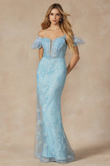 Enchanted Evenings Shimmering Glitter Gown: Radiate Confidence and Elegance
