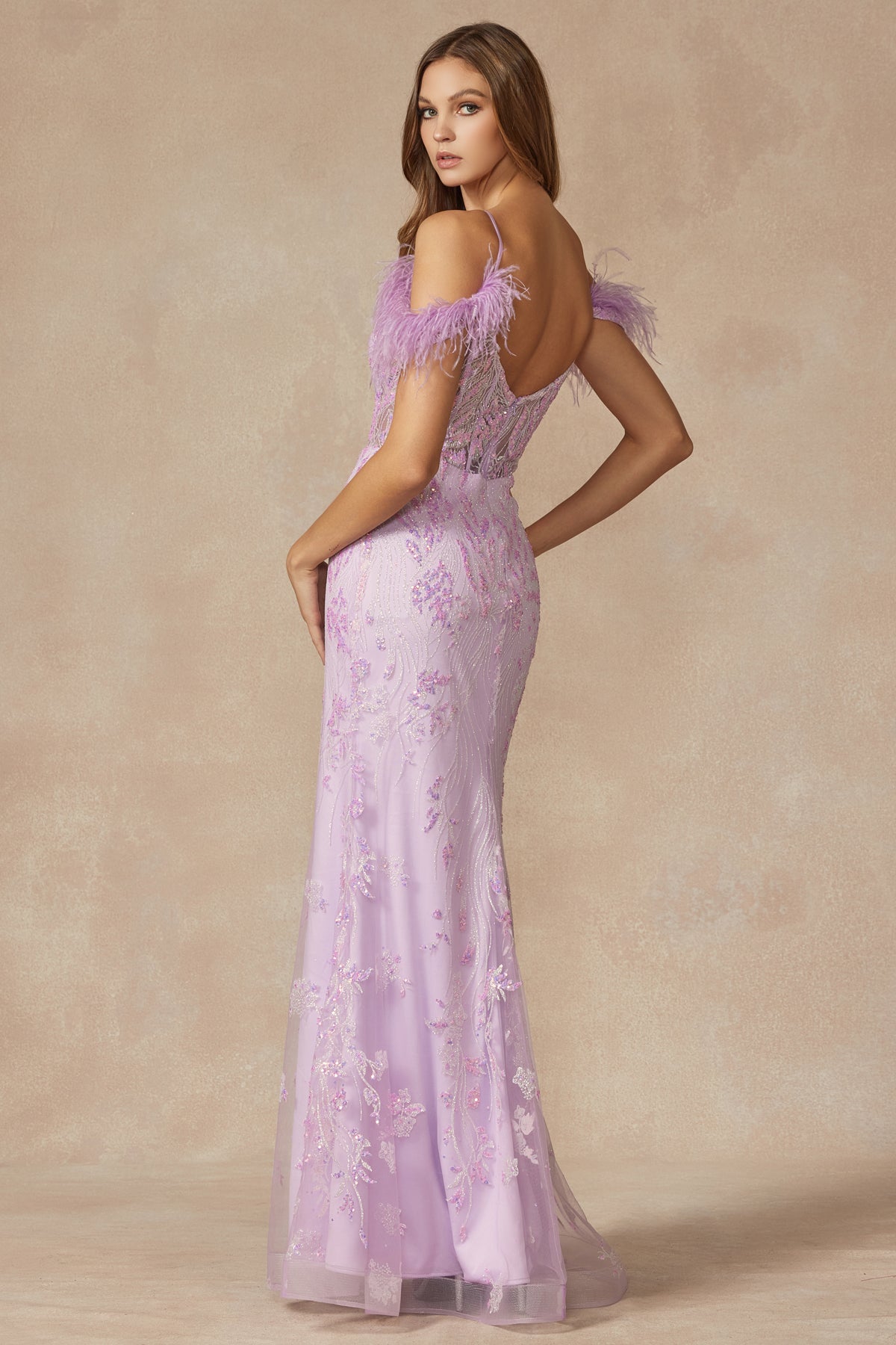 **Enchanting Evening: Shimmering Glitter Gown for Unforgettable Occasions**