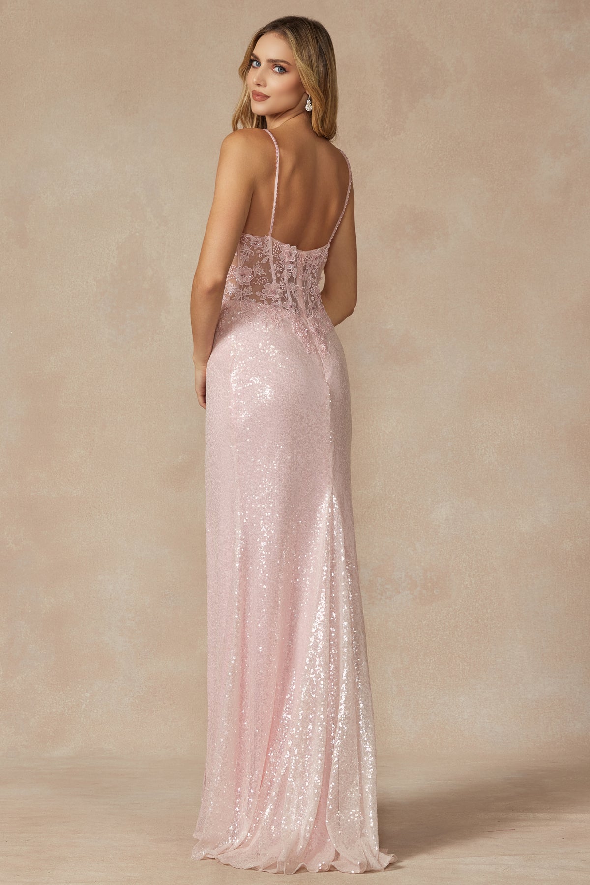 **Enchanting Sequined Prom Gown for Unforgettable Occasions**