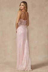 Sequin-Adorned Princess Gown: Shimmering Elegance for Unforgettable Occasions