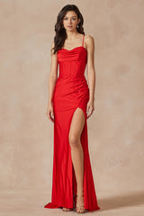 Enchanting Corset-Top Satin Prom Gown by [Brand Name] for Unforgettable Occasions