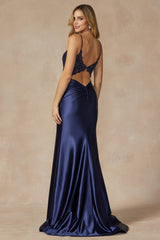 Enchanted Eve: Embroidered Prom Dress for a Captivating Silhouette