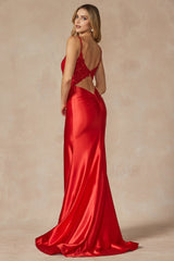 Enchanted Eve: Embroidered Prom Dress for a Captivating Silhouette