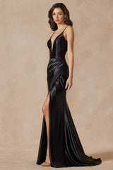 DeepV's Enchanting V-Neck Gown: Elevate Your Elegance