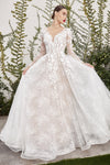 Yvaine Gowns' White Floral Gown: Ethereal Beauty for Unforgettable Moments