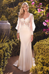 **Enchanting Cinderella Divine Bridal Gown: A Vision of Elegance and Grace (A1079W)**