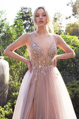 **Allure's Enchanting Illusion Bodice Gown: A Tapestry of Floral Elegance for Special Occasions**