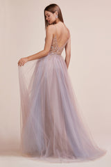 Enchanting Illusions: Captivating Illusion Bodice Gown for Women