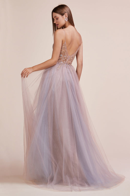 Enchanting Illusions: Captivating Illusion Bodice Gown for Unforgettable Occasions