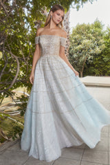 Enchanting Elegance: Beaded and Embroidered Gown for Unforgettable Moments