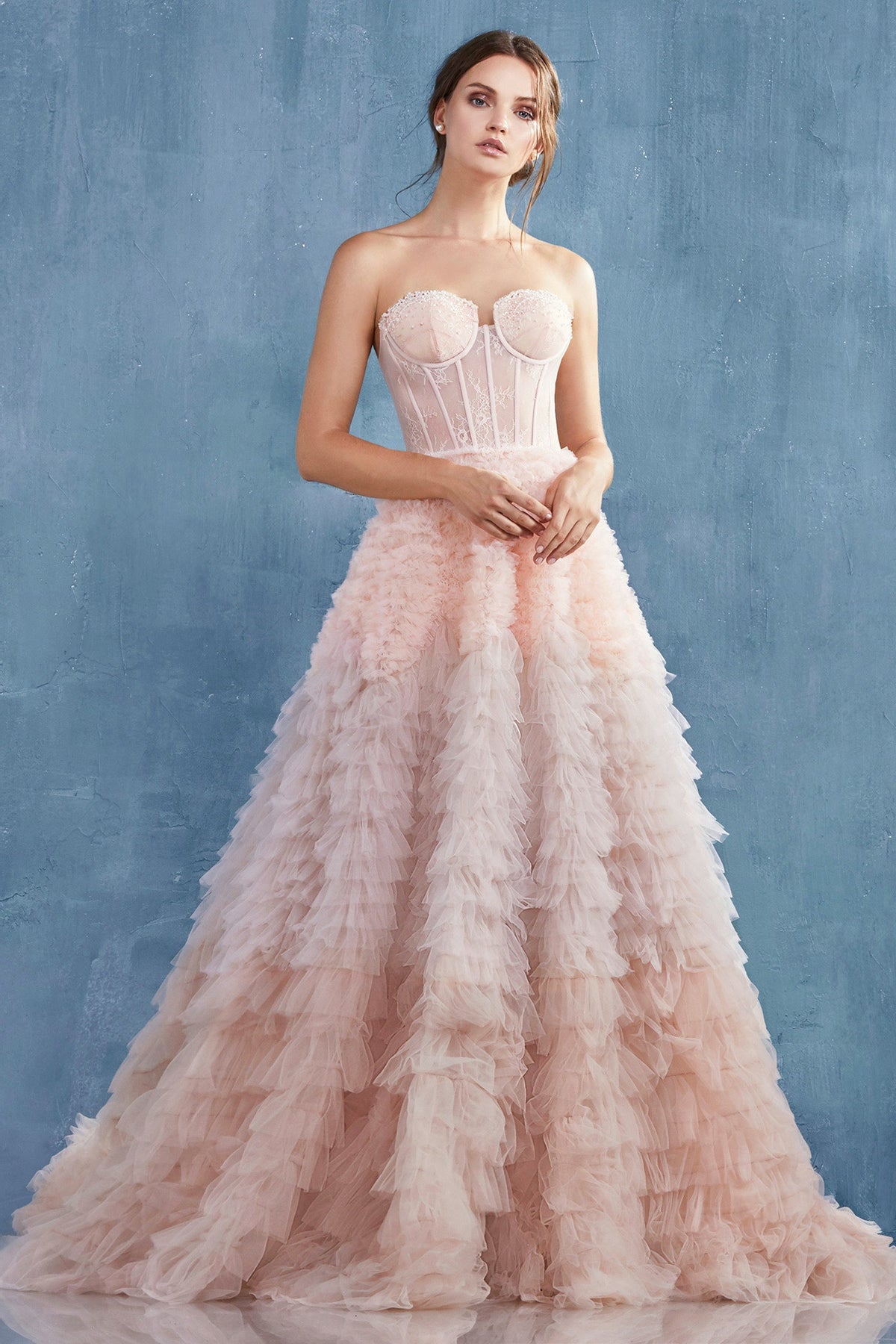 Celestial Couture: Enchanting Tulle Gown for Your Grandest Occasions