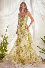 Enchanting Elegance: Ever After's Floral Print Dress with Captivating Silhouette