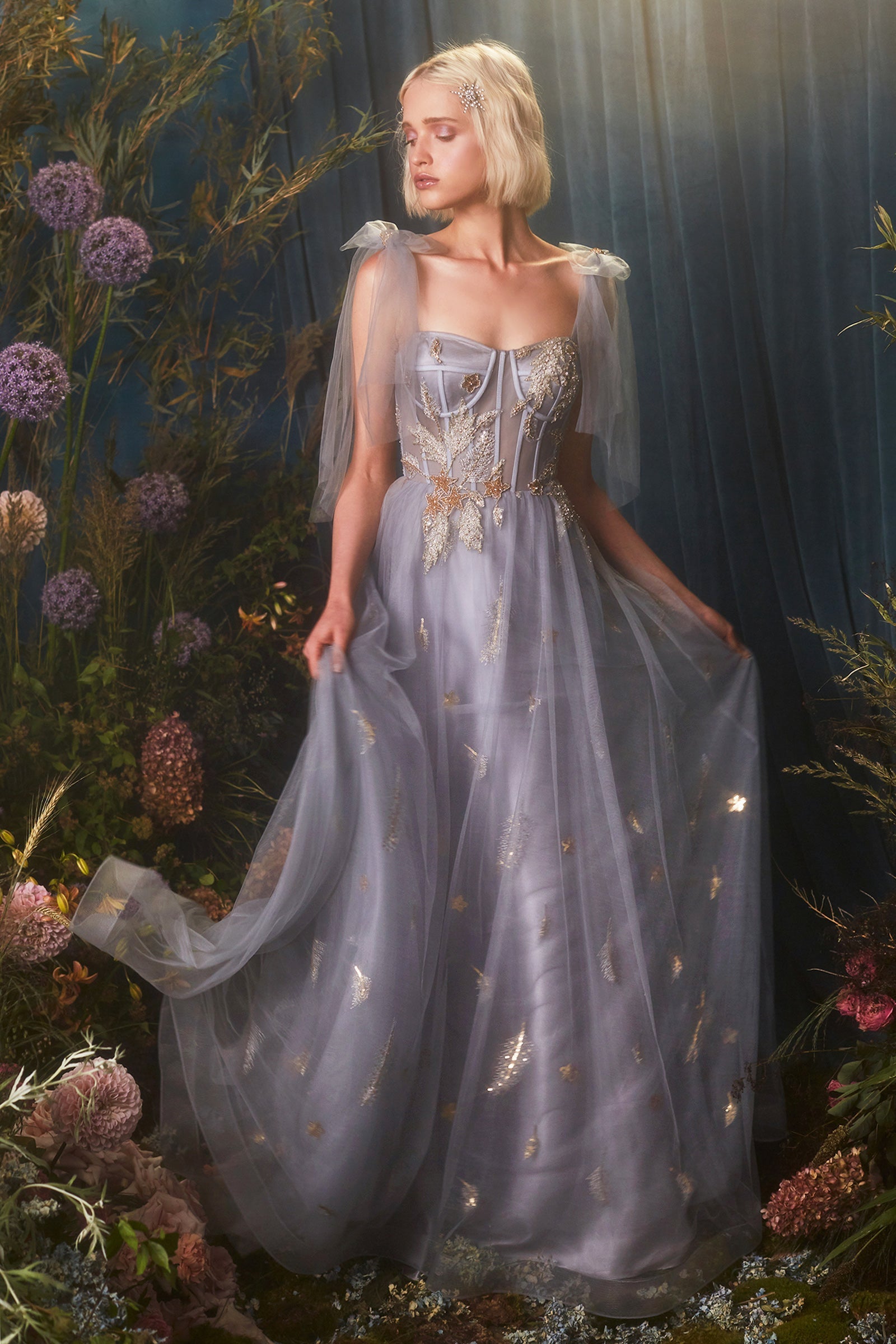 Enchanting Elegance: Shimmering Corset Gown for Unforgettable Occasions