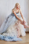 **Celestial Radiance: Ethereal Tulle Gown for Divine Allure**