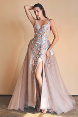 Enchanting Elegance: Embroidered Floral Gown for Unforgettable Occasions