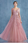 **Enchanted Blooms: Ethereal Floral Lace Gown for Unforgettable Occasions**