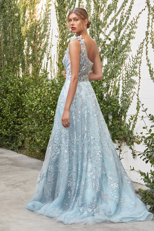 Allure Couture: Captivating Asymmetric Evening Gown for Timeless Glamour