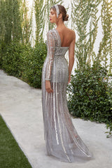 SoirÃƒÂ©e's Enchanting Sequined Evening Gown: Timeless Elegance for Your Special Night