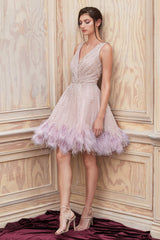 **Glamour Nights: Shimmering Waterfall Dress for Unforgettable Occasions**