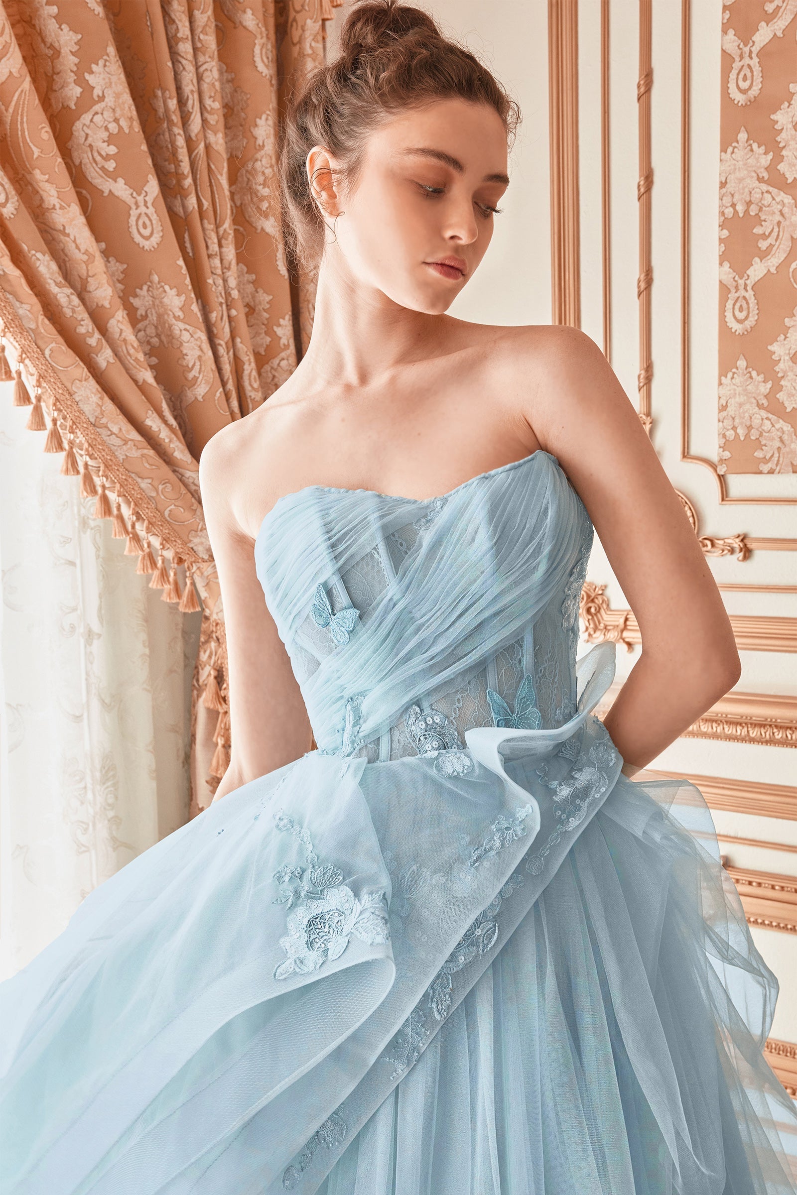 **Enchanting Butterfly Gown: A Symphony of Grace and Glamour for Special Occasions**