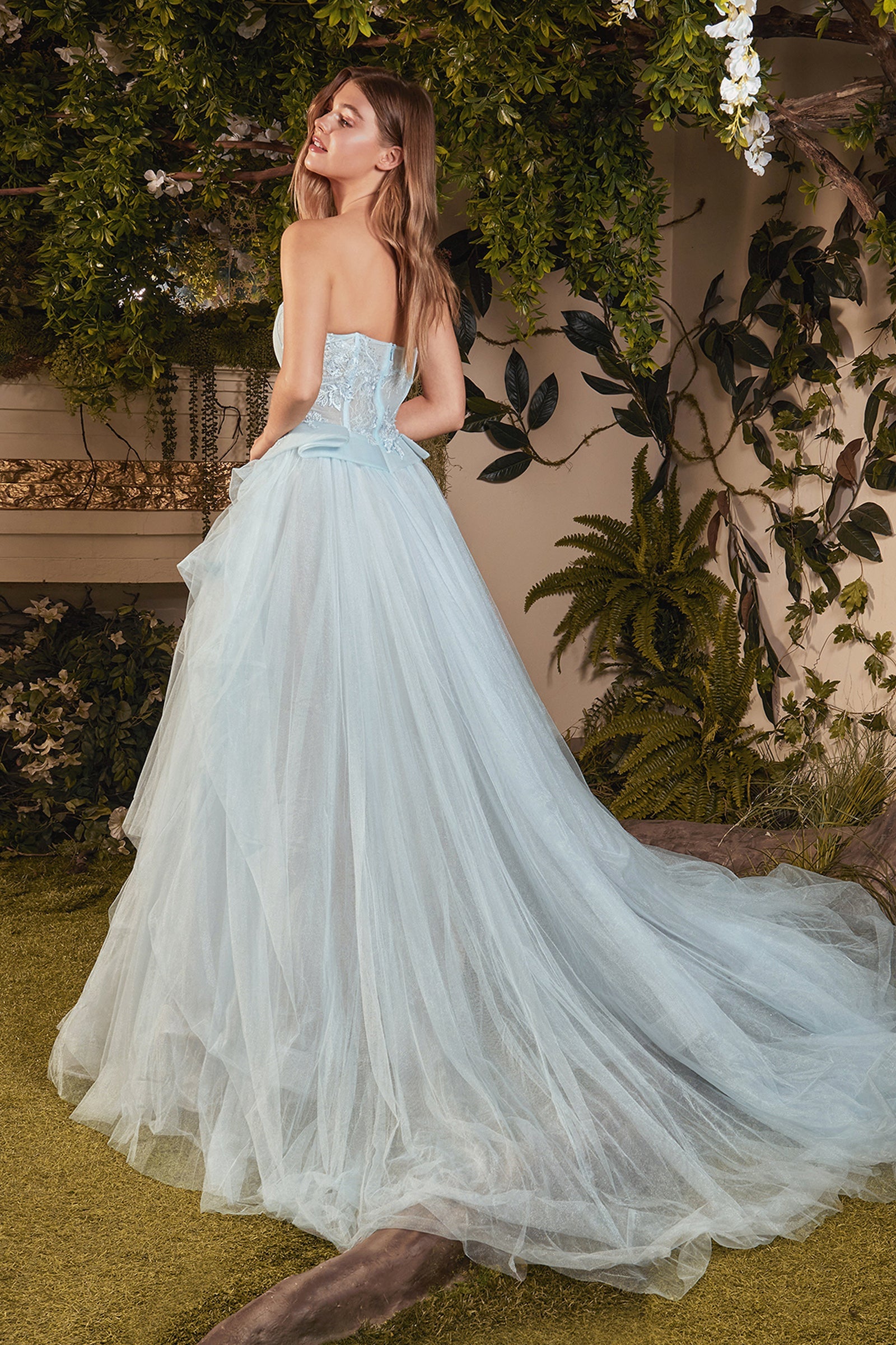 Enchanted Atelier's Butterfly AppliquÃ© Gown: A Majestic Statement for Formal Occasions