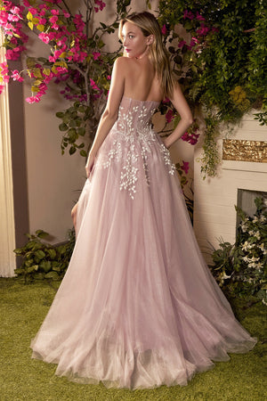 Celestial Dreams: Ethereal Gown with Enchanting Embellishments