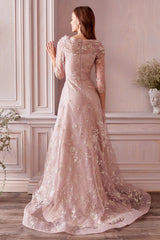 **Enchanting Asymmetrical Gown: Radiate Elegance with Allure Bridal**