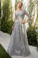 **Enchanting Asymmetrical Gown: Radiate Elegance with Allure Bridal**