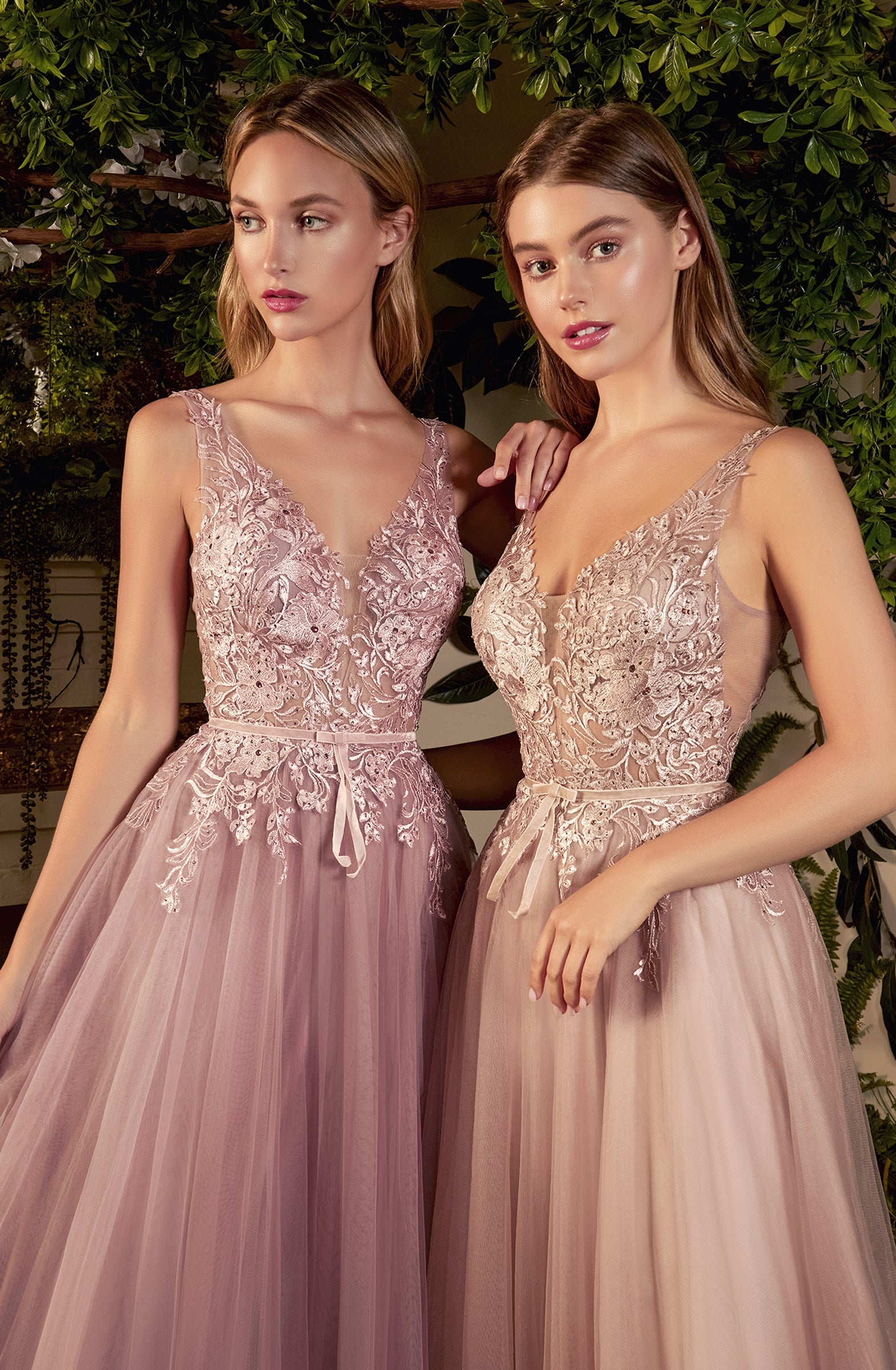 **Enchanted Dreams: Ethereal Nude Lace Gown for Unforgettable Occasions**