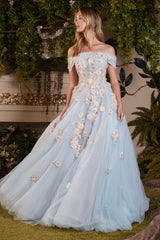 Enchanted Nights: Captivating Off-Shoulder Prom Dress with Detachable Puff Sleeves