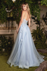 Divine Elegance: Enchanting Lace AppliquÃ© Ballgown for Unforgettable Occasions