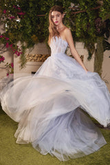 Everlasting Elegance: Embroidered Lace Ball Gown for Enchanting Occasions