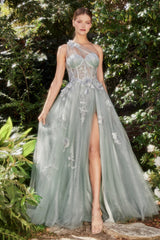 Enchantment Unveiled: Eternal Elegance's Shimmering Floral Gown