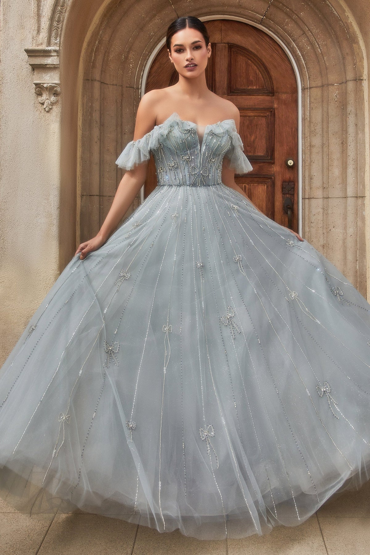 Celestial Couture's Ethereal Gown: Shimmering Elegance for Unforgettable Occasions